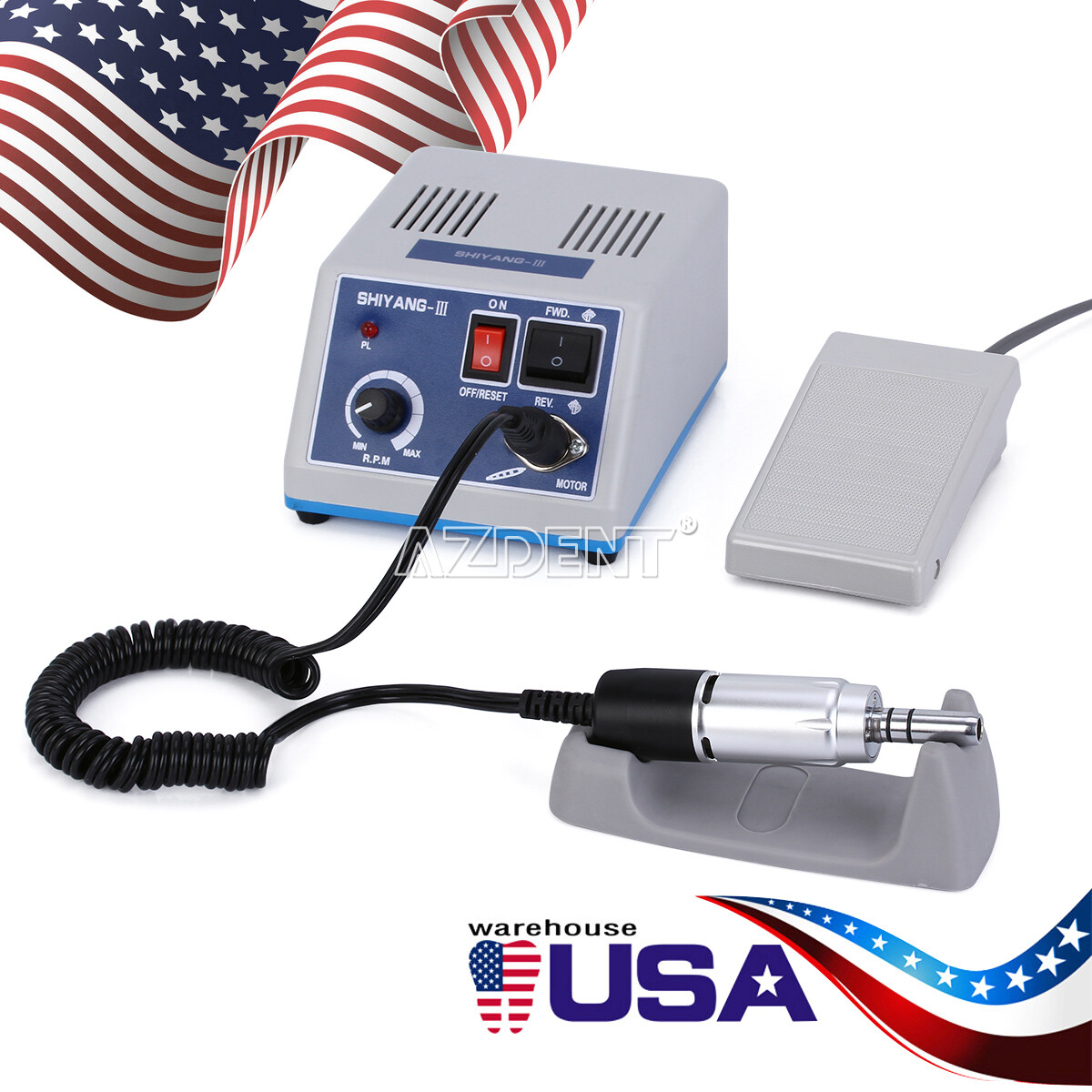 Dental Lab Marathon Electric Micromotor 35/40KRPM E-type Polishing Handpiece Set