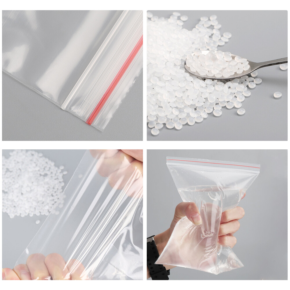 4×6/5×7/8×12/10x15cm Clear Zip Seal Plastic Bags Jewelry Lock Reclosable Baggies