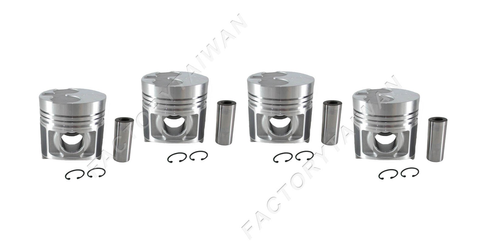 Piston Set for SHIBAURA N844 +0.50mm Oversize (100% Taiwan Made) x 4 PCS