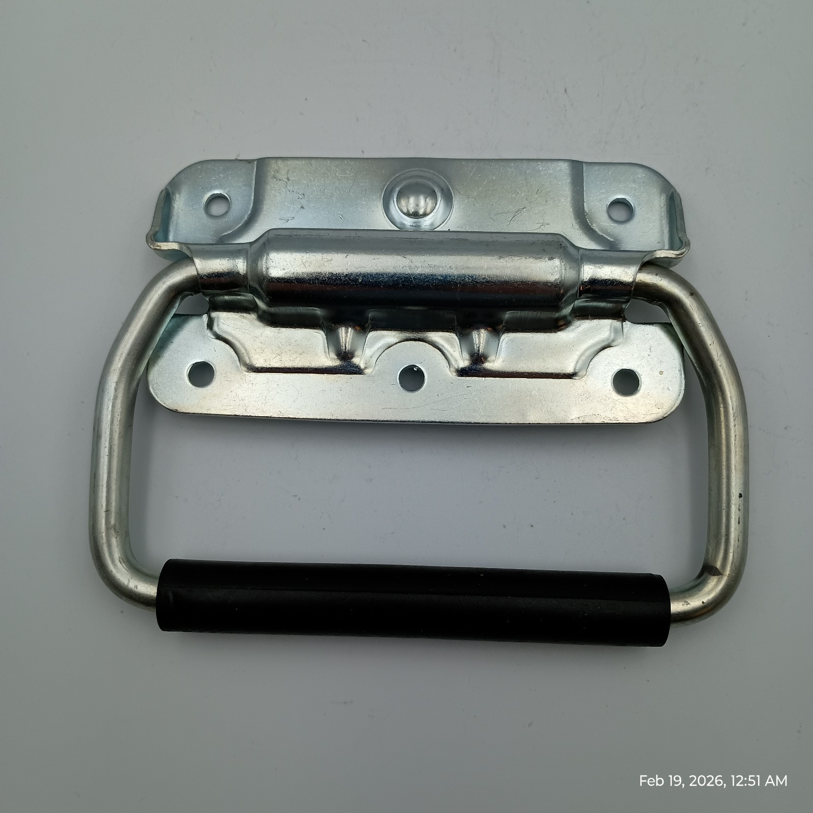 MONROE PMP PH-0311 Folding Pull Handle, Silver, Steel 4LAP5