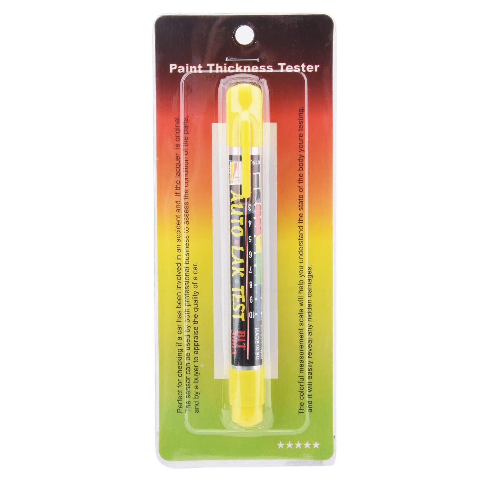Paint Thickness Gauge Coating Tester Car Body Damage Detector 17.8×7.2×1.7cm