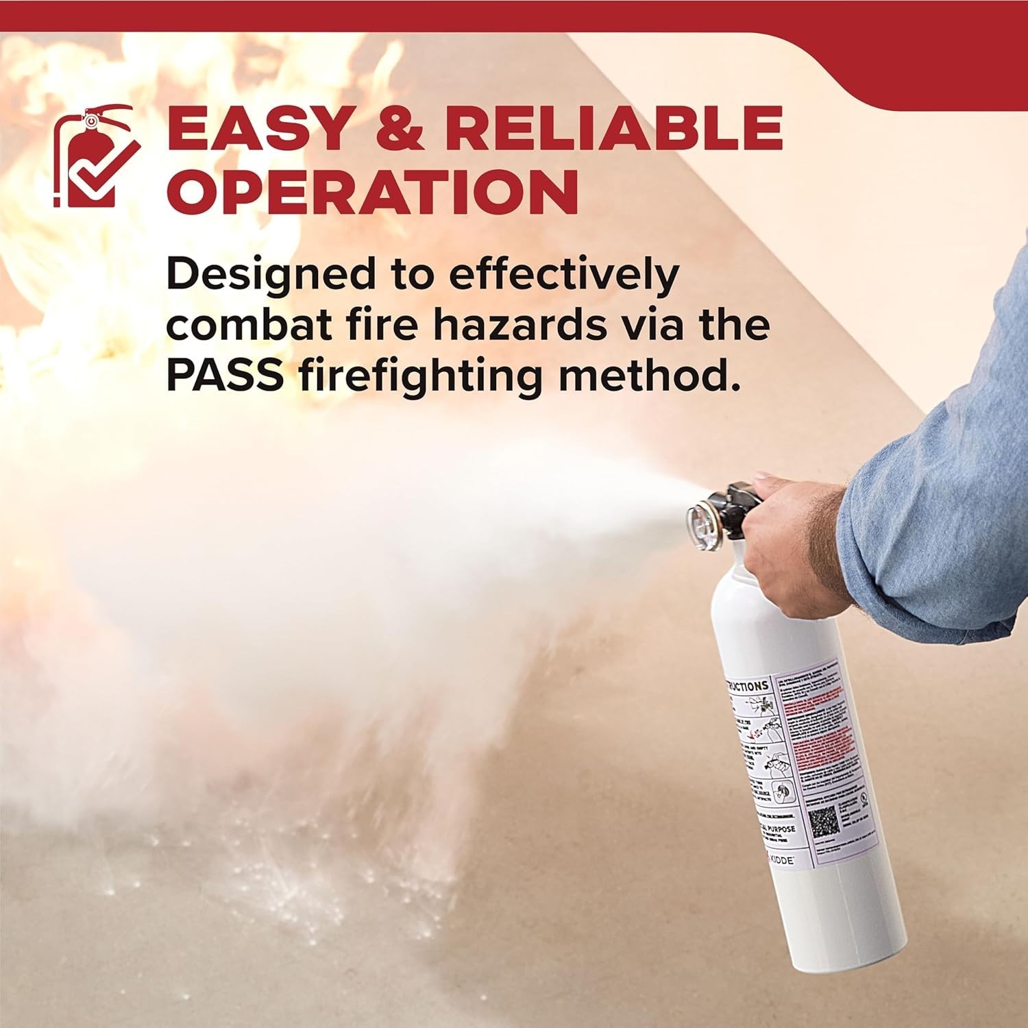 Auto 5 Fire Extinguisher for Cars & Trucks – Compact 2 lb. 5-B:C Protection