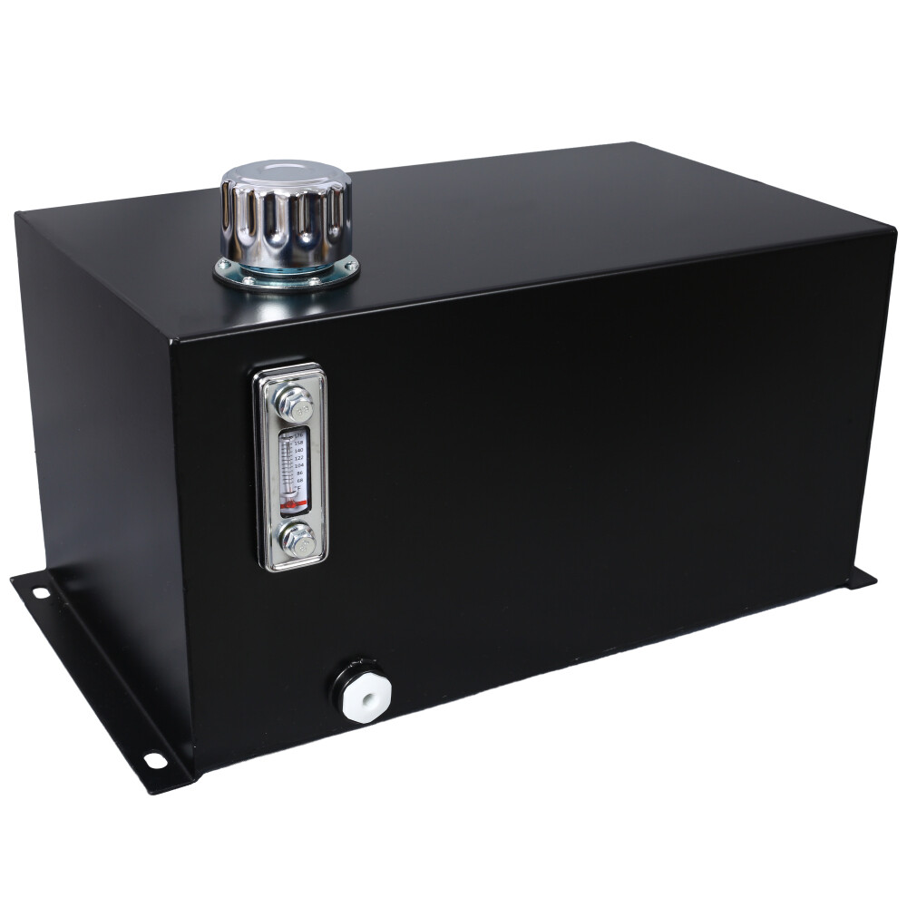 5 Gallon 14 Gauge Steel Hydraulic Fluid Reservoir Tank with Inlet 1-1/2″ FNPT