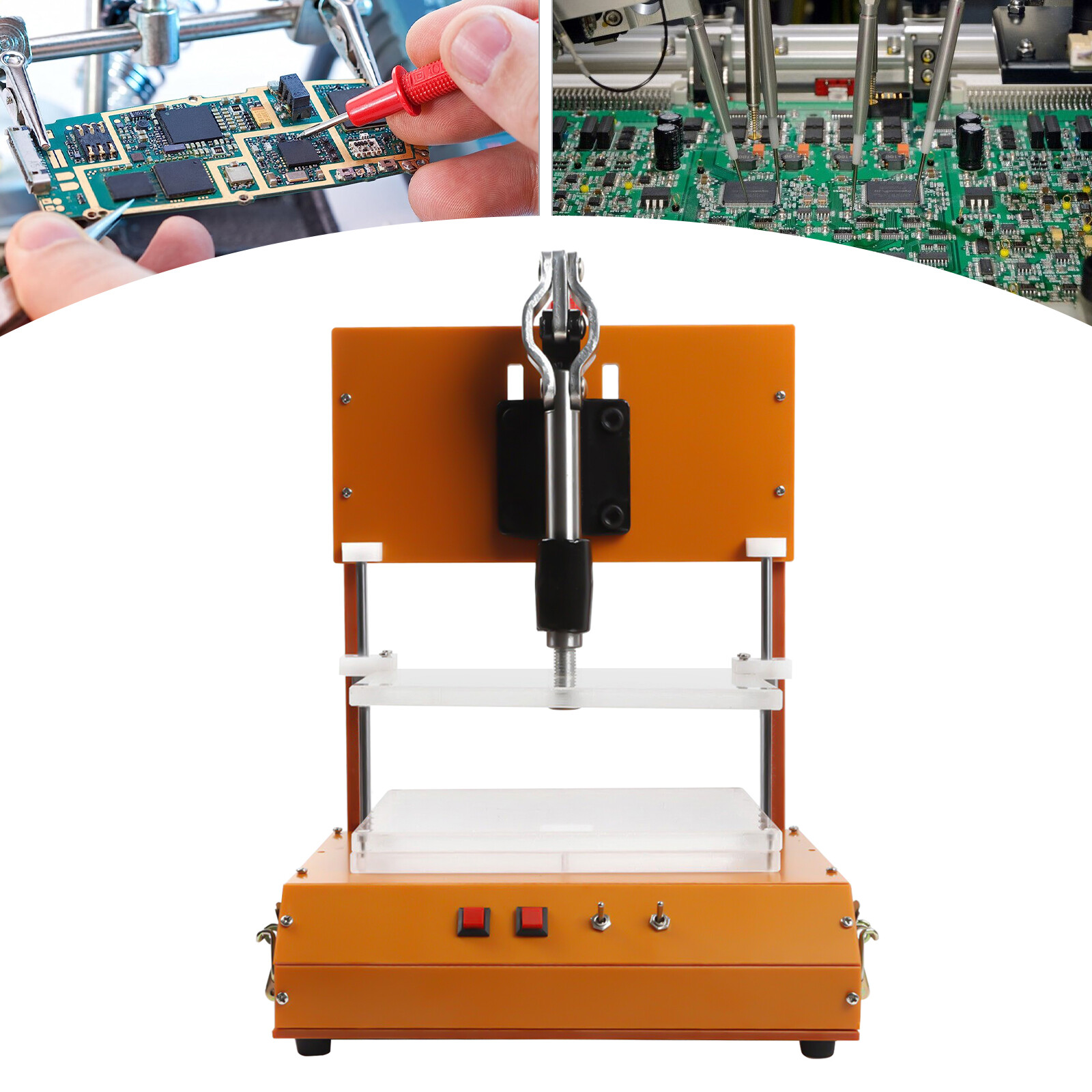 PCB Jig PCBA Test Stand Fixture Tool Acrylic 60MM Universal Frame 240*180 mm