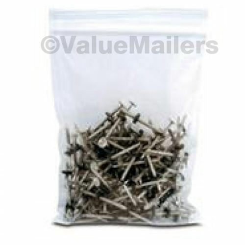 5×7 Clear Plastic Zipper Poly Locking Reclosable 2 Mil Bags Zip 100 1000 5000