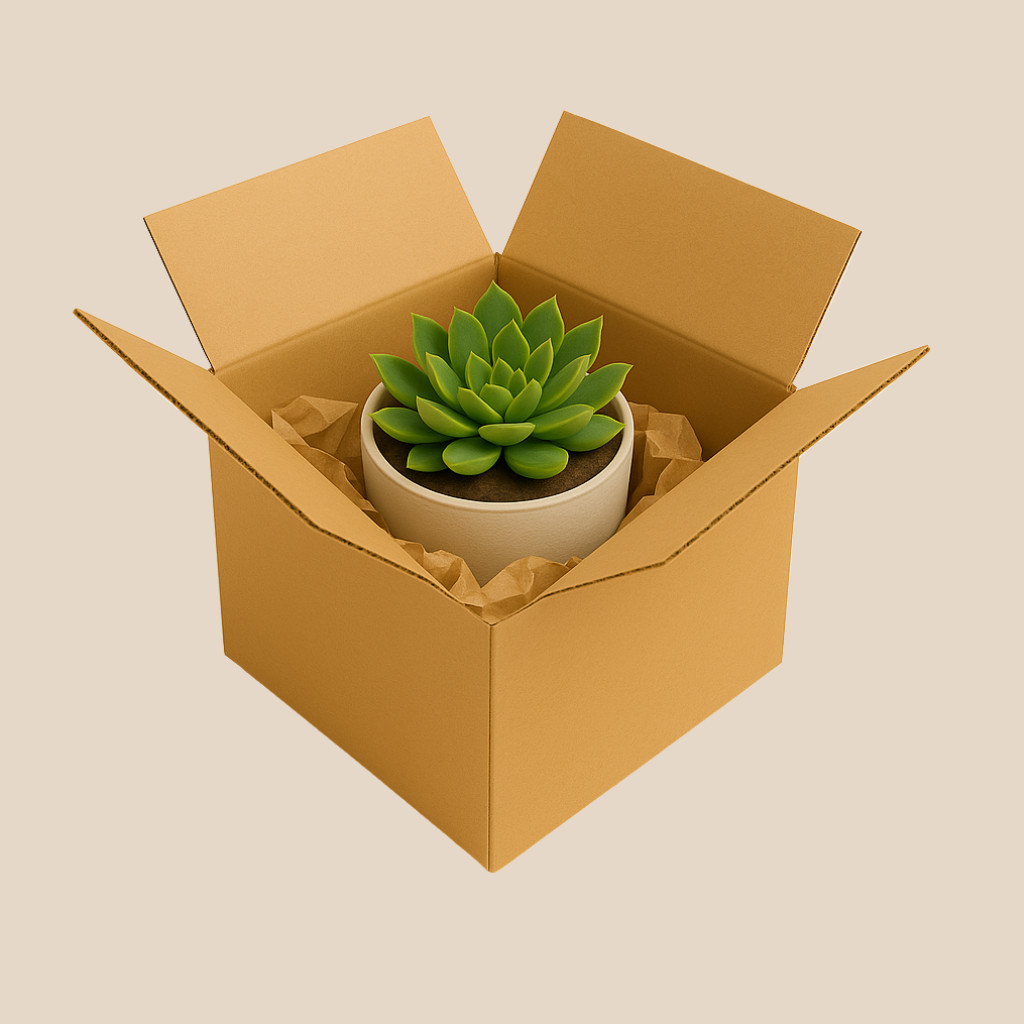 50 Pack 6x6x6 32ECT Corrugated Shipping Boxes| Cardboard Mailing Packing Cartons