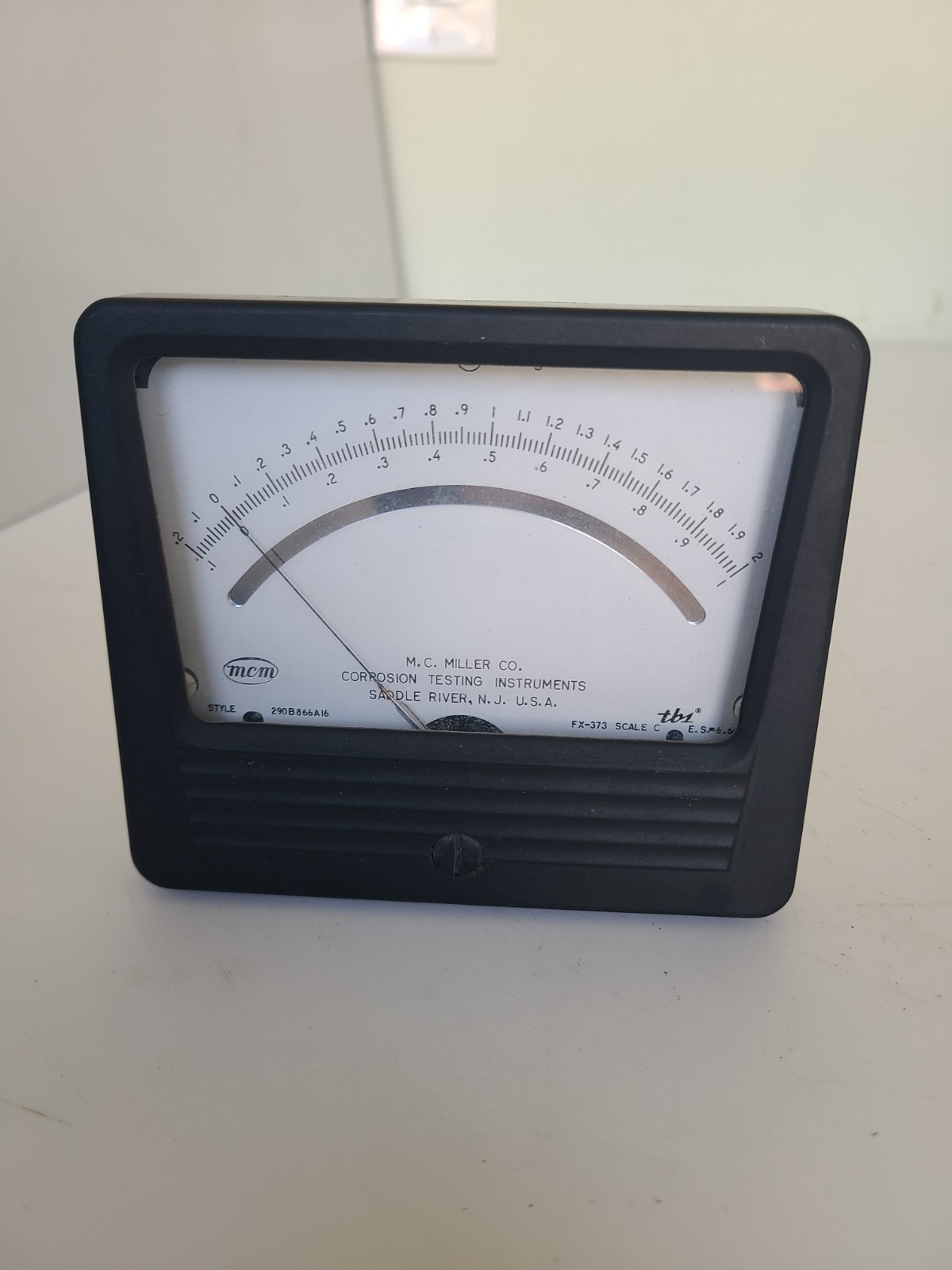 Vintage M.C. Miller Co CORROSION TESTING INSTRUMENTS 290B866A16 Dual Scale Meter