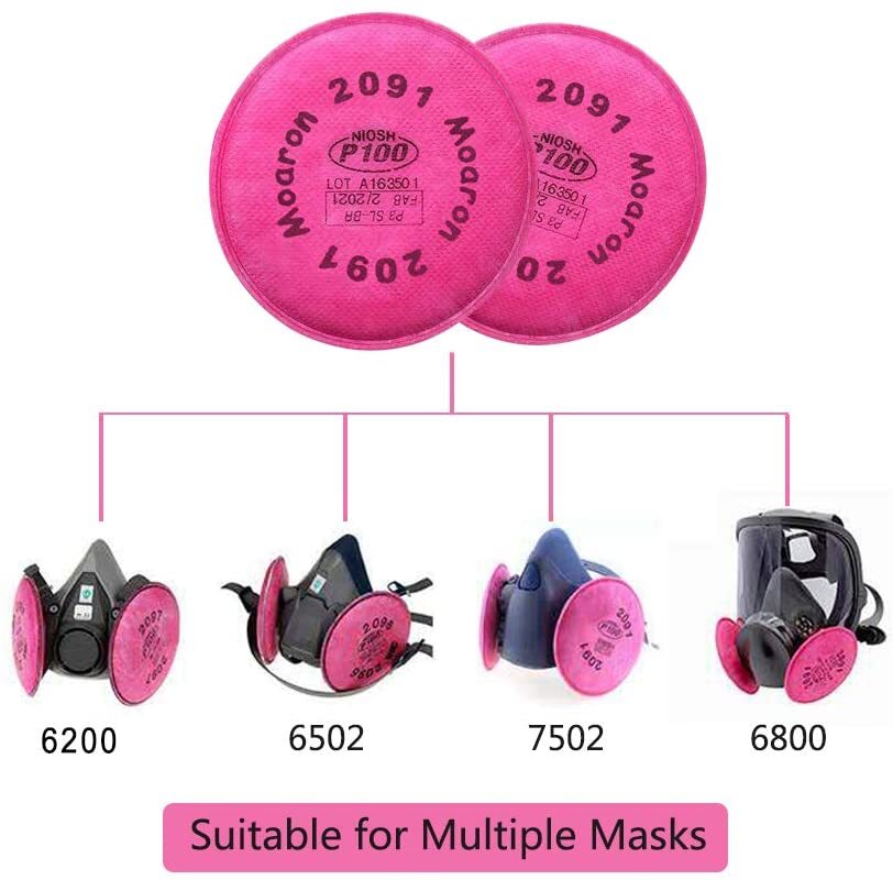 Facepiece Reusable Respirator Full Face Gas Mask For Painting Spraying 6800 6000