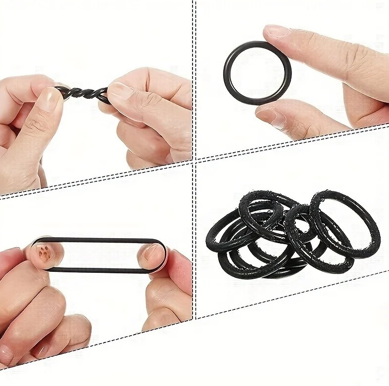225pcs Rubber O-Ring Seal Kit Nitrile Gasket Assortment Repair Set Box – NEW