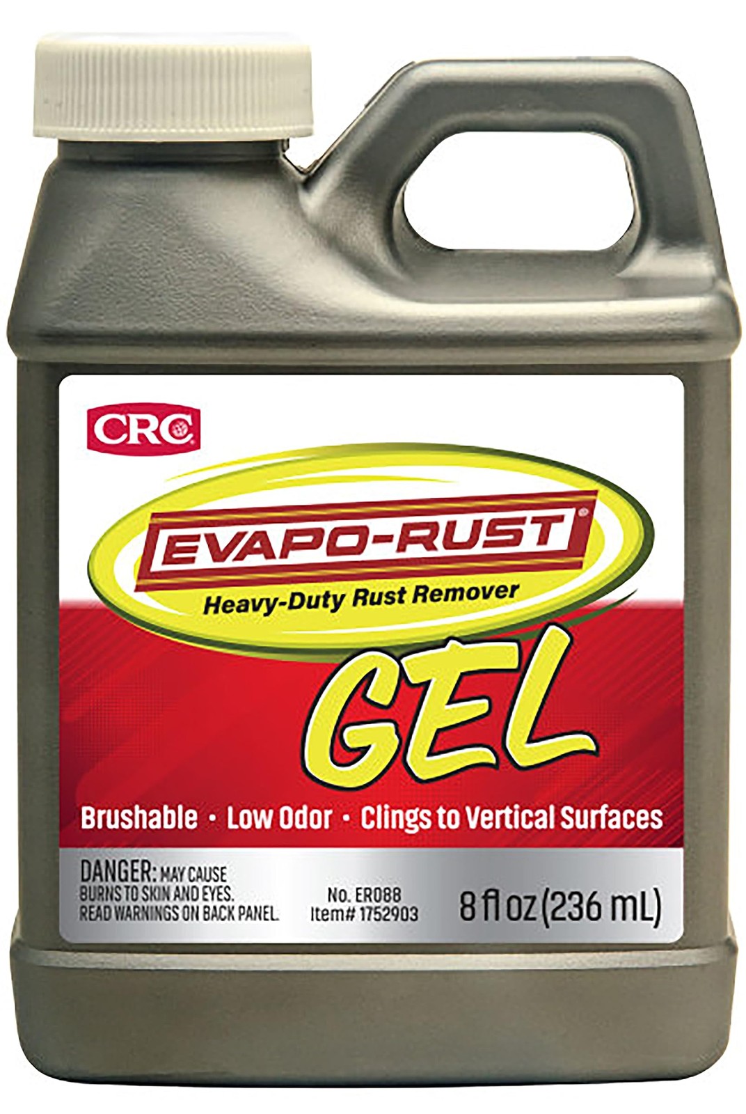Crc Evapo-rust Gel Rust Remover, 8 Fl Oz, Rust Remover for Vertical Surfaces, El
