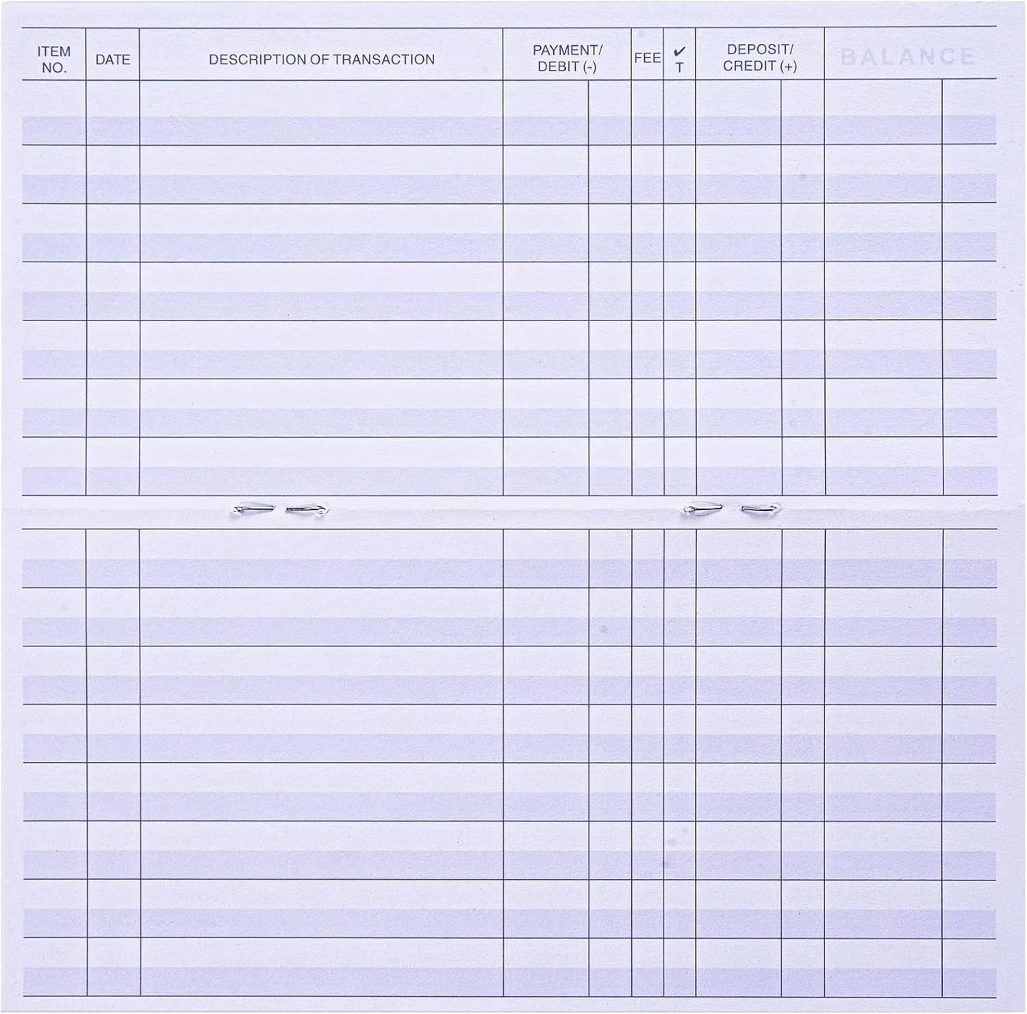 24 PCS Check Registers for Personal Checkbook, Easy to Read Checkbook Register