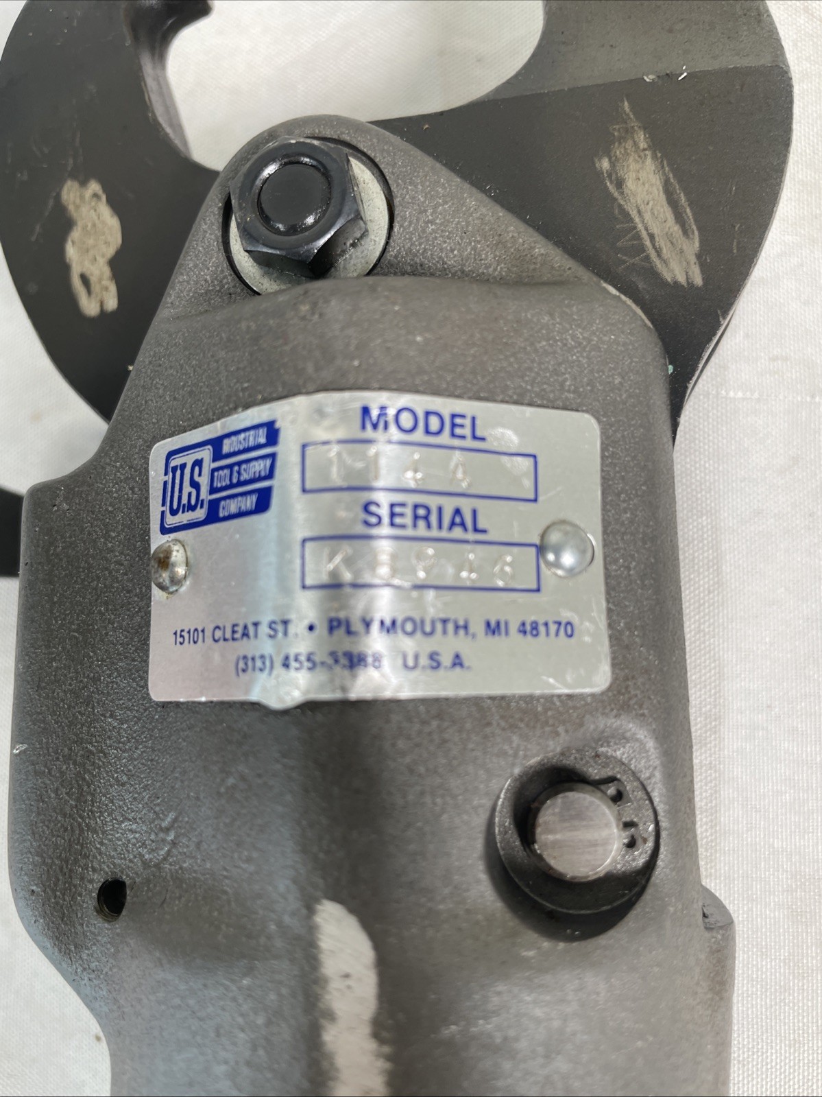 U.S. Industrial Tool and Supply Company Pneumatic Rivet Squeezer Model 114A
