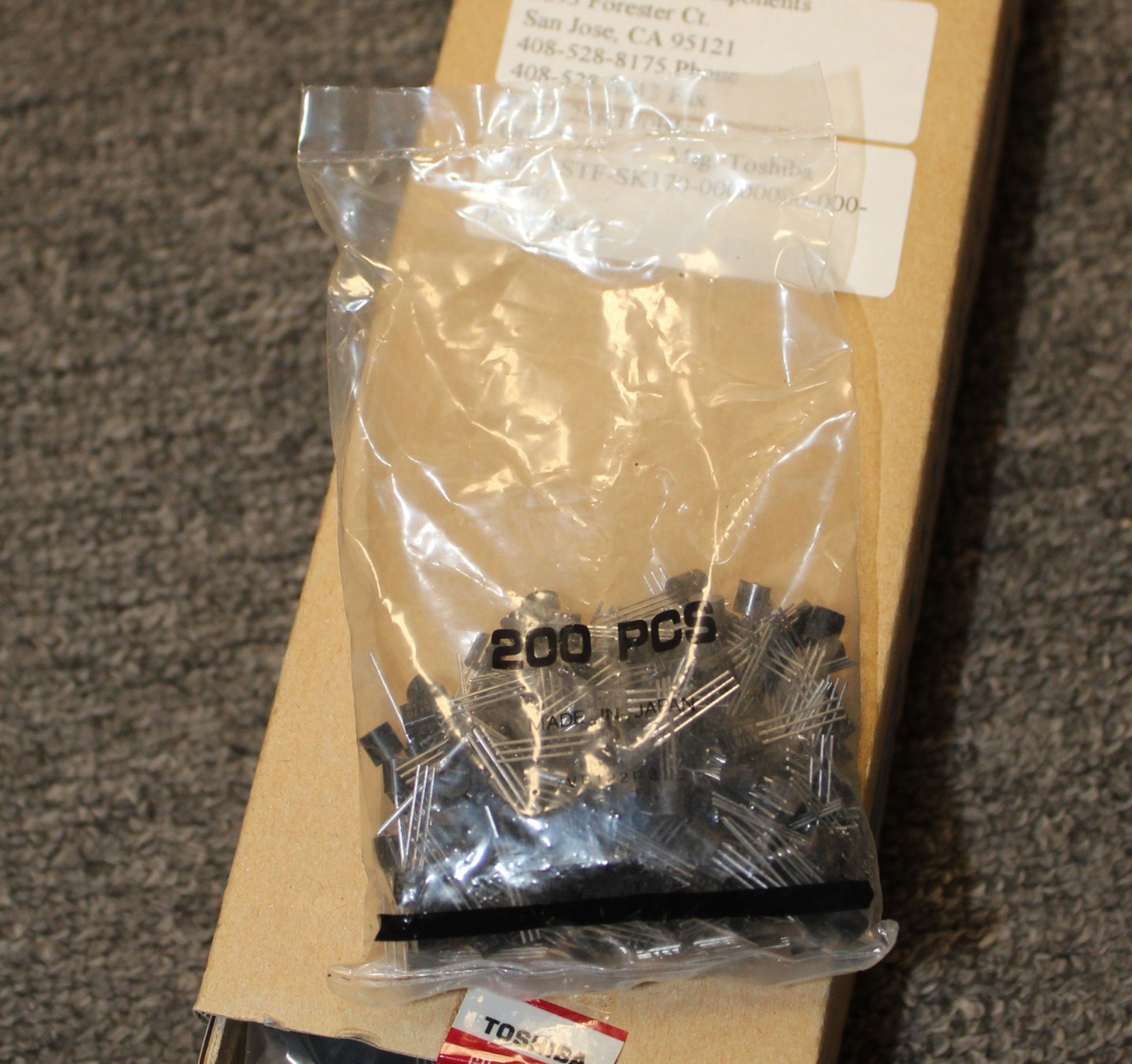 Qty 20 2SK170 Toshiba J-FETs – 2SK170BL – NEW – “B” / “BL” Grade (6-12mA)