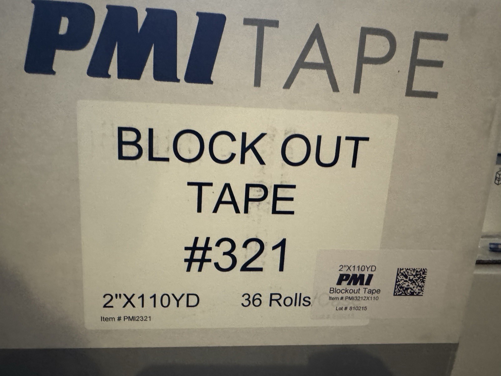 White Block Out Screen Printing Tape – 6 Roll – 2″ x 110 Yard Roll Blockout Tape