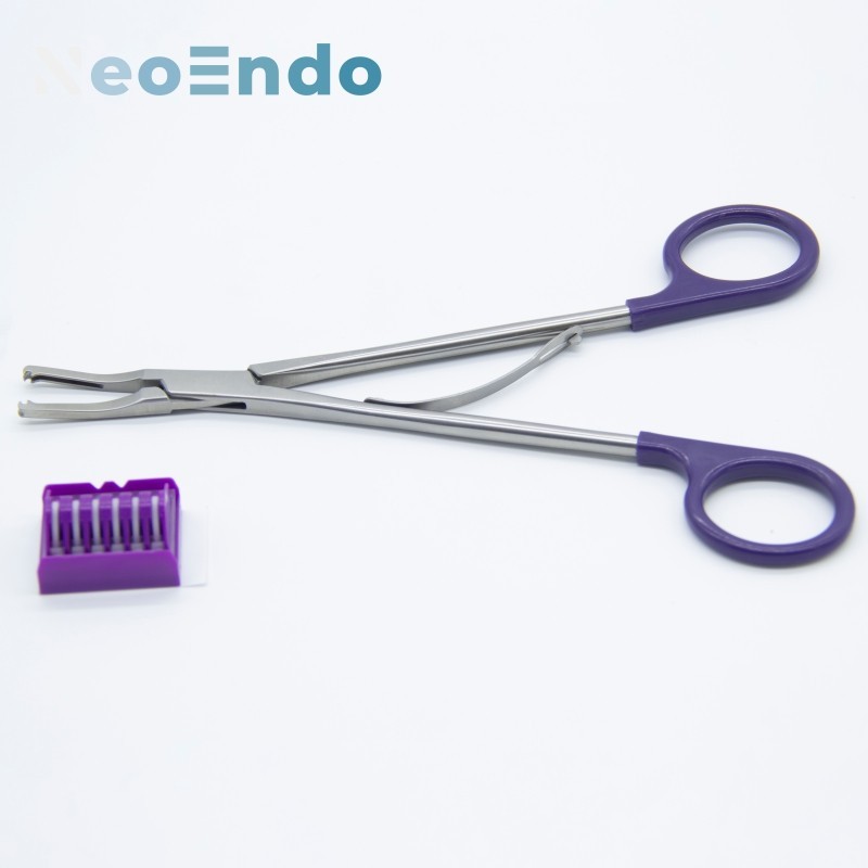 30 degree Open Surgery Hemolok Clips Applier, Surgical Polymer Clip Applicator