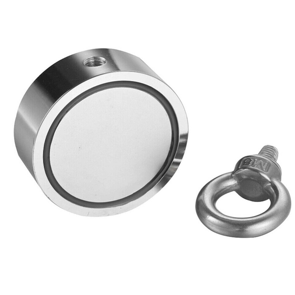Double Sided Super Strong Neodymium Fishing Magnet 400/600/800LB Pulling Force