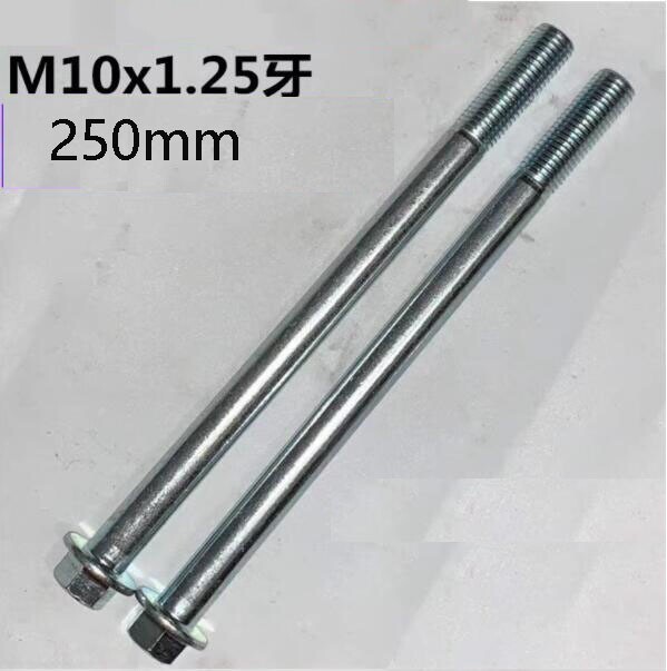 2pcs M10 * 250mm 1.25 Thread Pitch Bolts Flange head Cap Screw