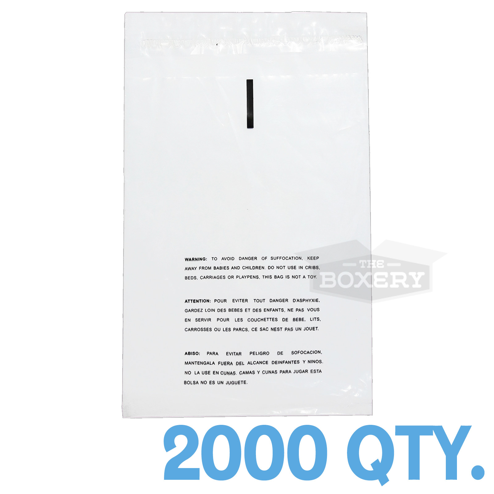 2000 8×10 Self Seal Suffocation Warning Clear Poly Bags 1.5 mil Free Shipping