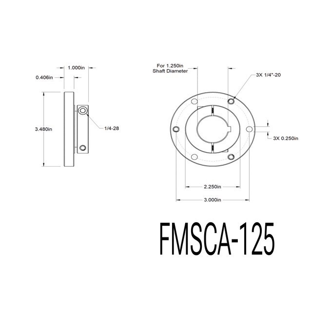 Face Mounted Shaft Collars/ Hub Mount Shaft Collar Couplings Alum or Steel