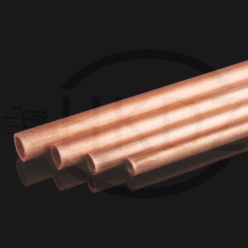 Copper Round Tube O.D Ø1mm 1.5mm 2mm 3mm 4mm 5mm 6mm 7mm 8mm -60mm Lengths 500mm