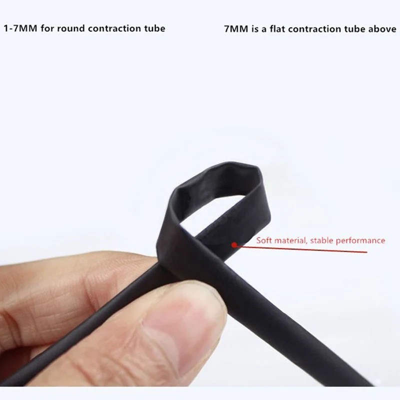 5M/16ft Heat Shrink Tubing Tube Black 1mm 2mm 3mm 4mm 5mm 8mm 10mm 1- 15mm 2:1