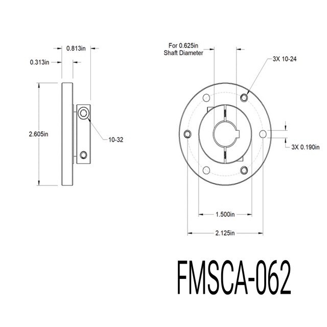 Face Mounted Shaft Collars/ Hub Mount Shaft Collar Couplings Alum or Steel