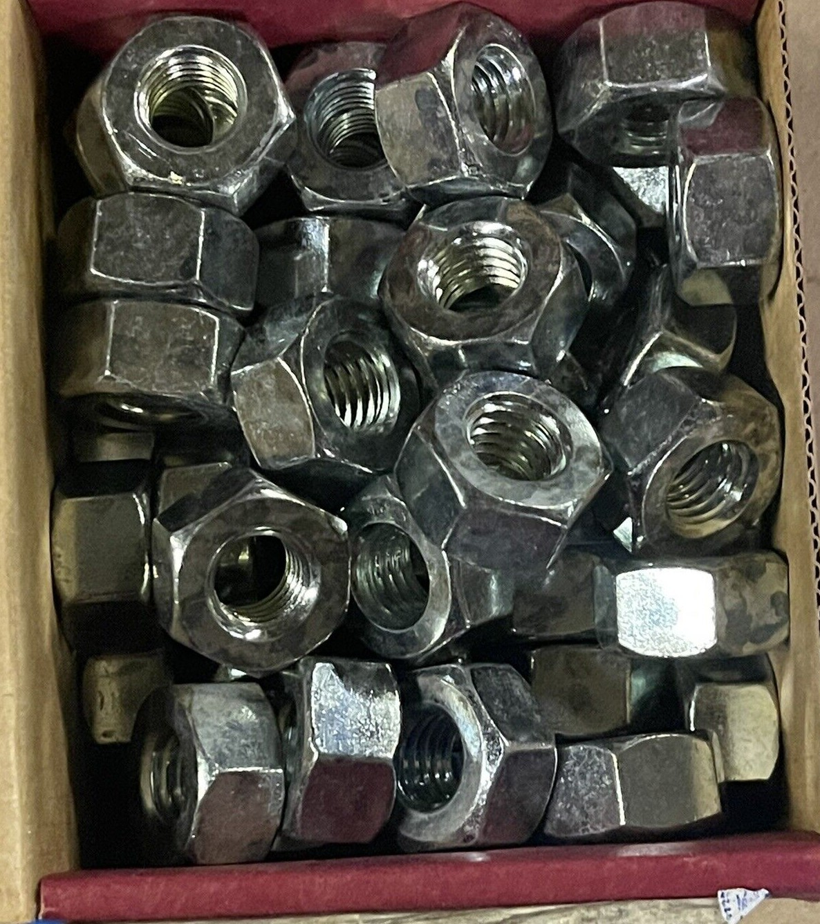 PFC HEAVY HEX NUTS 1/2″-13, STEEL, ZINC Cr+3 FINISH, ASTM A563 (BOX OF 50)