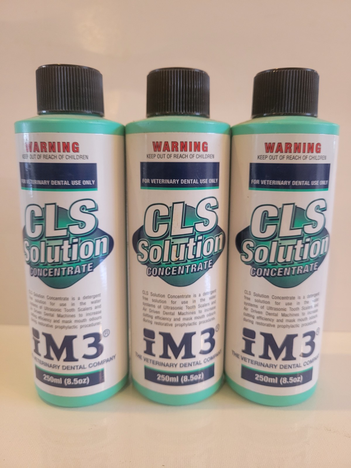 3( Three) IM3 Veterinary Dental Company CLS Solution Concentrate 250 mg.bottles.
