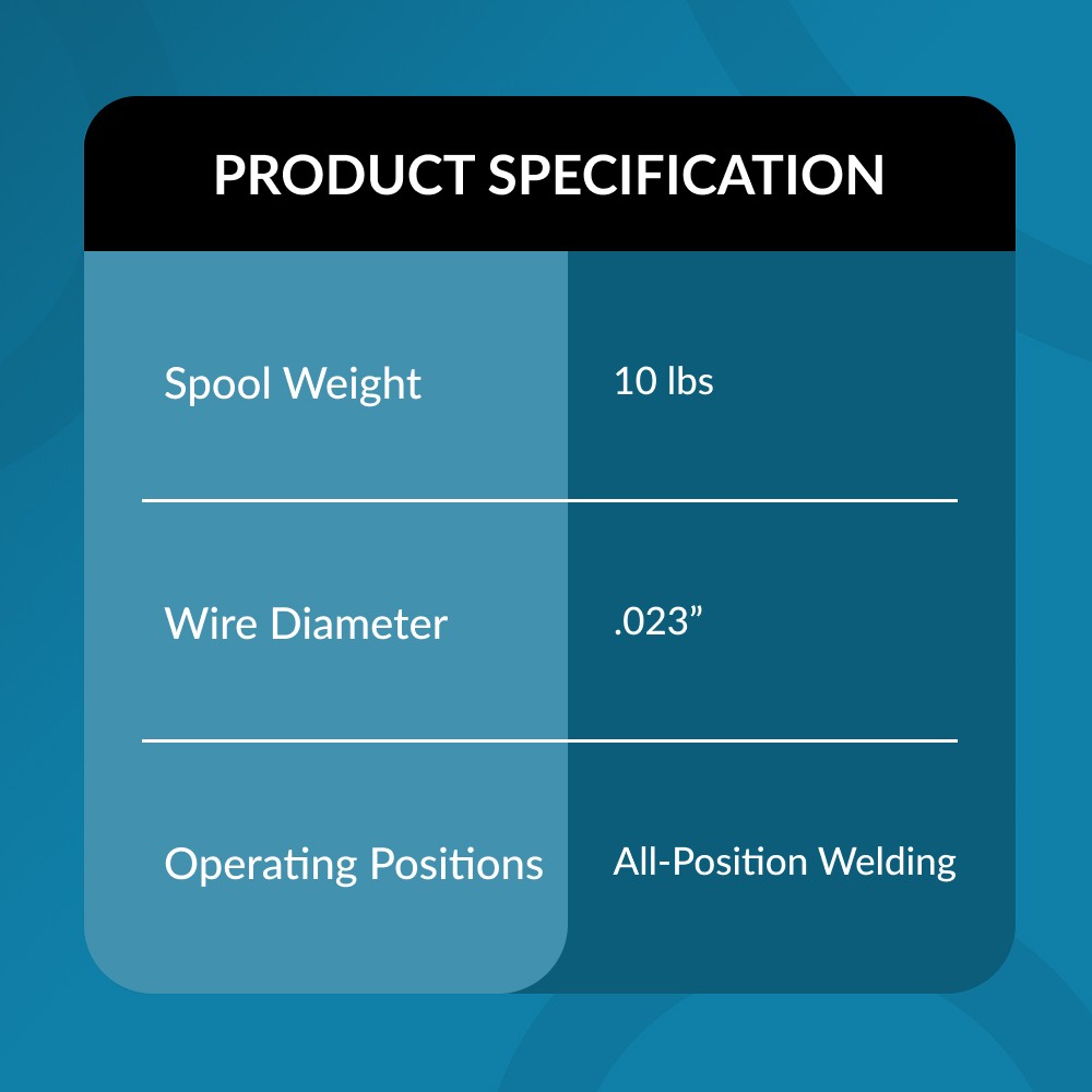 (8 x 10-Lb Spools) ER70S-6 .023″ (0.6 mm) Mild Steel MIG Welding Wire