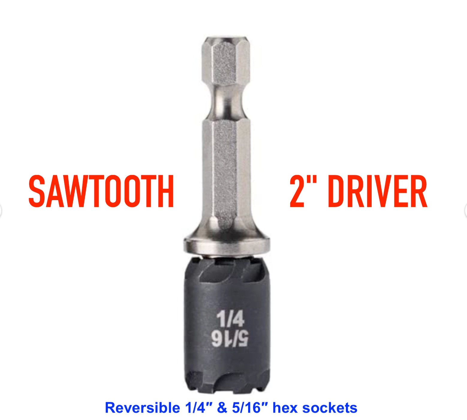 NEW SAWTOOTH Malco Tools MSHCST 1/4″ and 5/16″ C-RHEX 2″ Driver MSHC