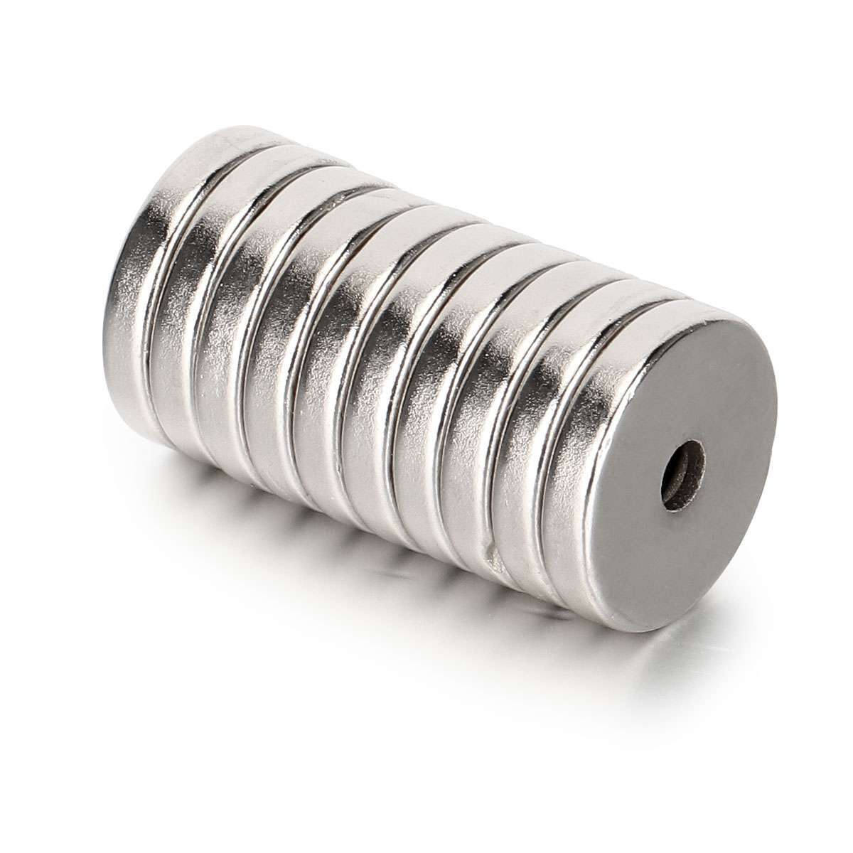 10-60Pcs 15x3mm N45 Strong Countersunk Ring Magnet Rare Earth Neodymium Hole 3mm