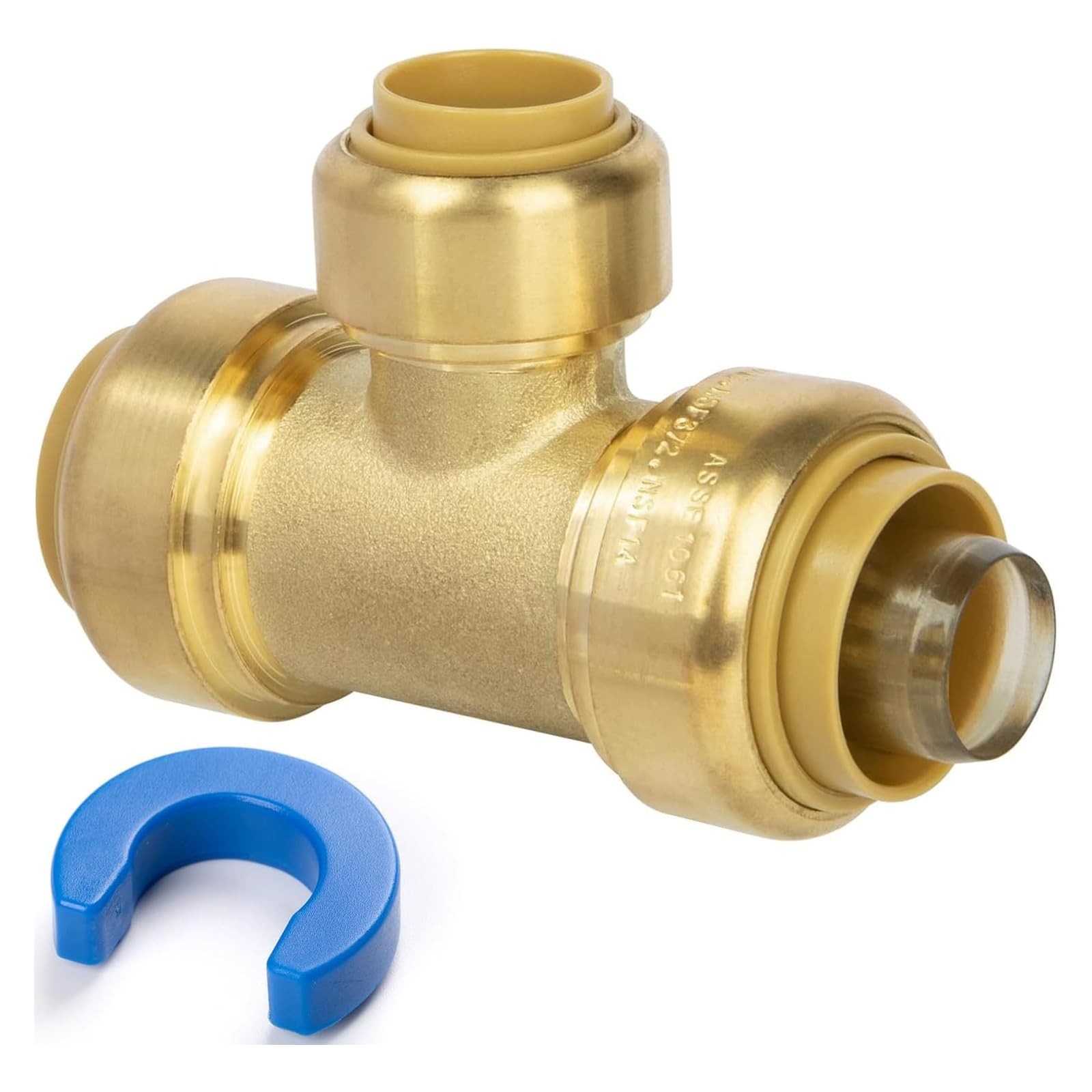 KAINGA 3/4″ Brass Pushfit Reducing Tee 1-Pack