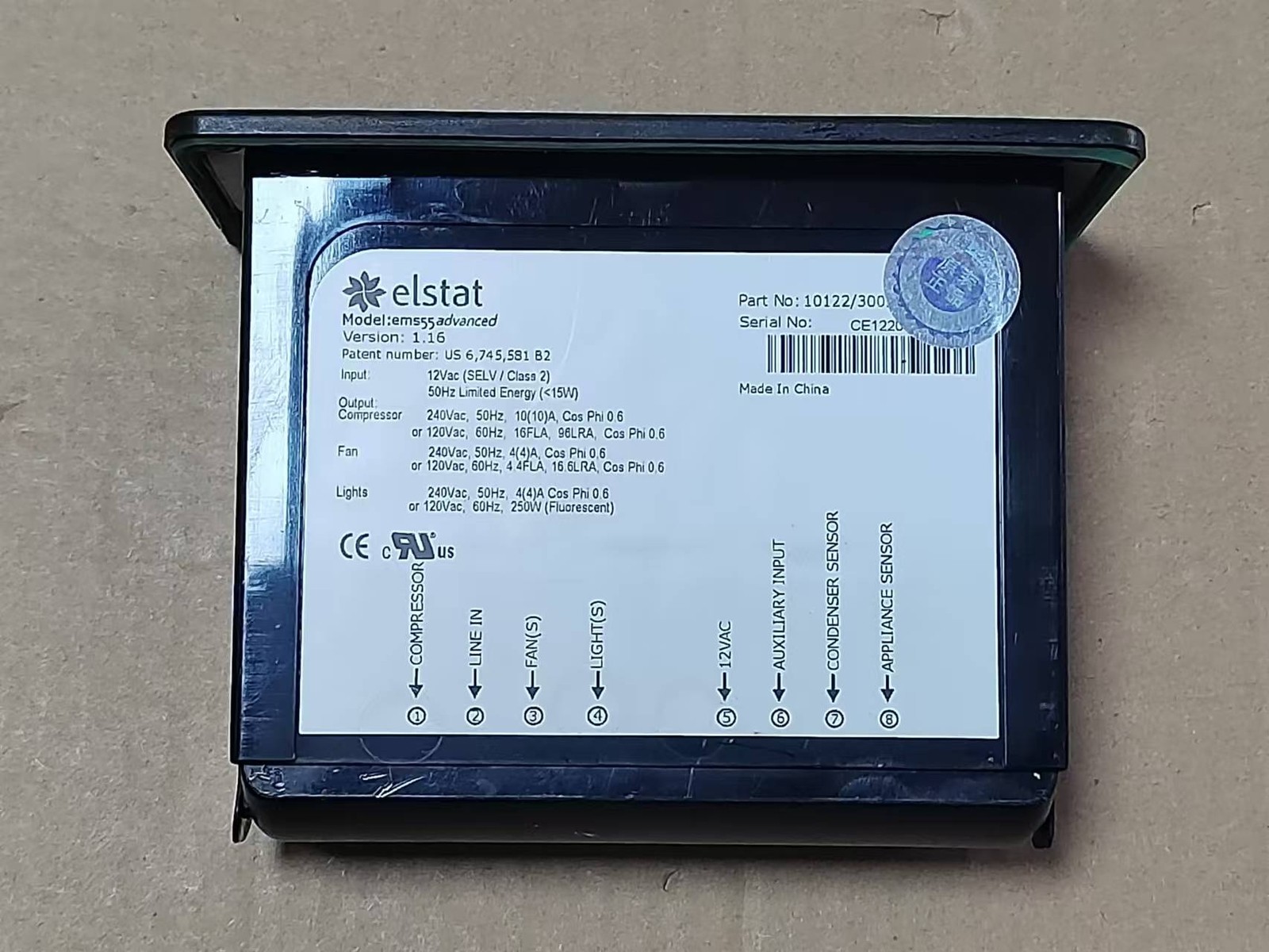 EMS-55 showcase refrigerator thermostat New Temperature controller