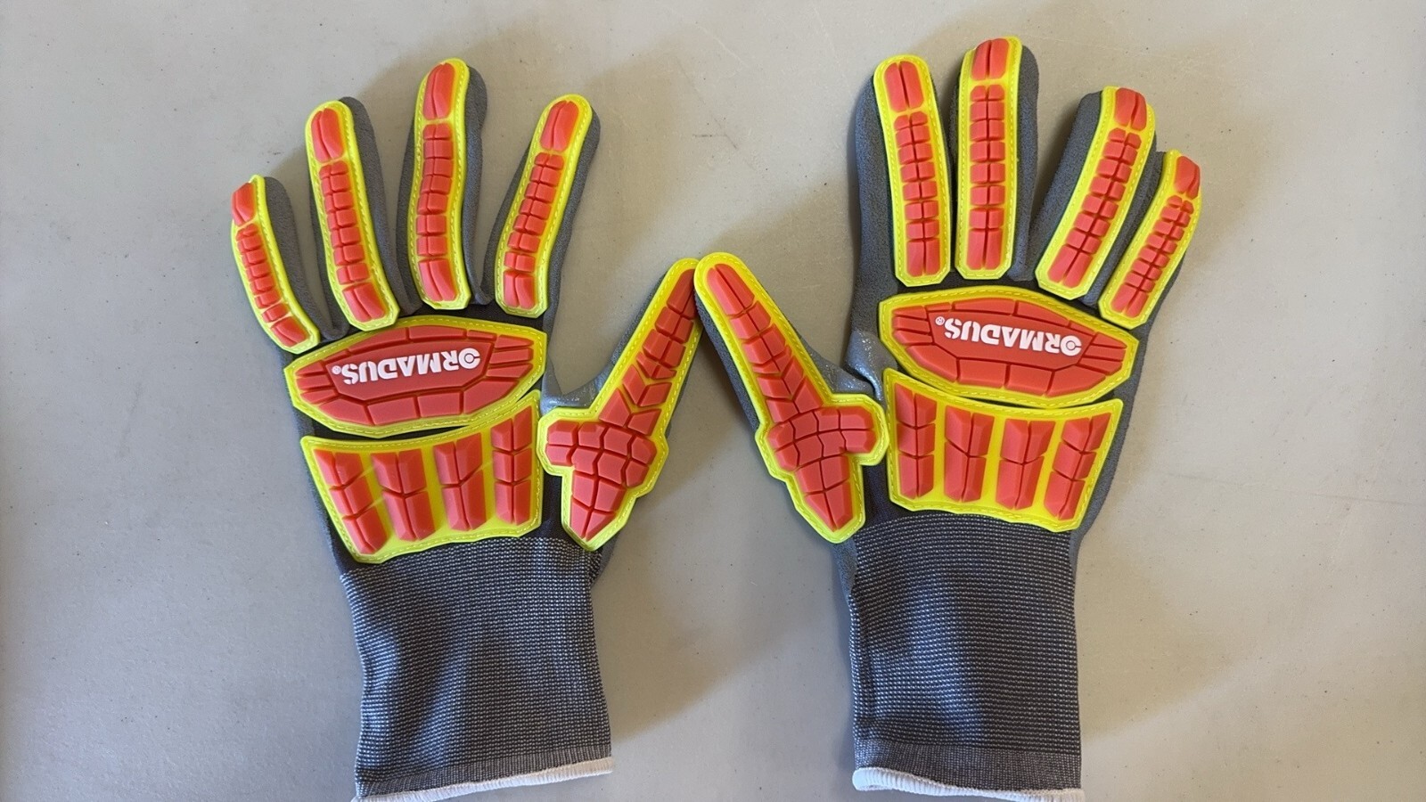 Series 2015 Ormadus® Safety Work Heavy Glove Nylon Sandy Micro-Foam Nitrile Palm