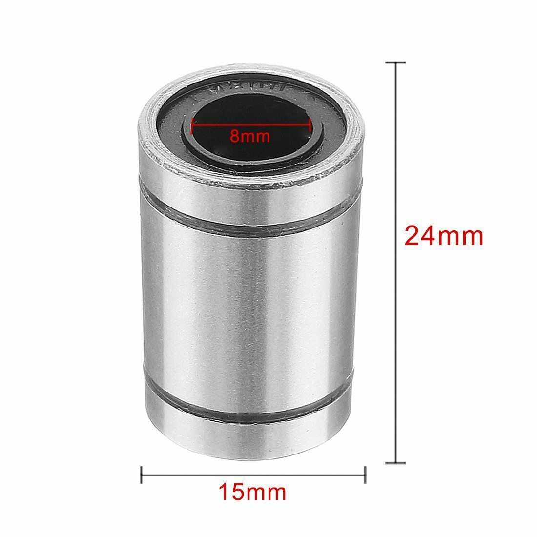 LM6UU Linear Motion Ball Bearing Bush Bushing Carbon steel+rubber For 3D Printer