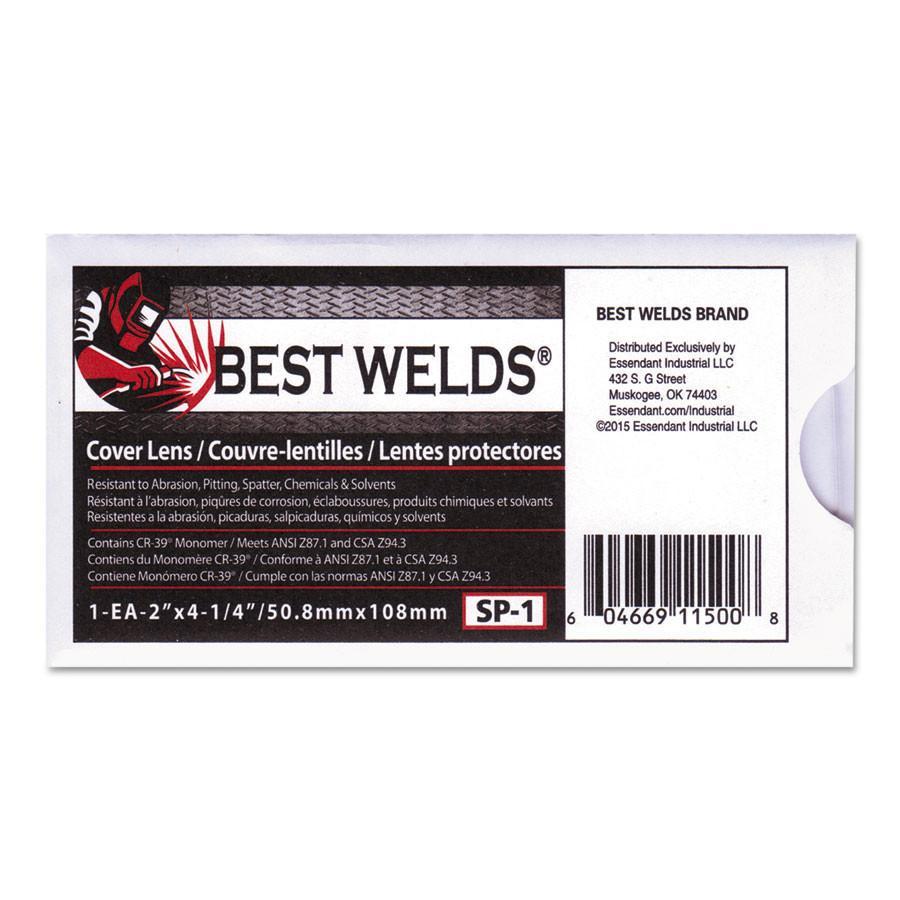 Welding Helmet Clear Cover Lens CR-39 Monomer 2″ x 4.25″ Box of 100 2×4