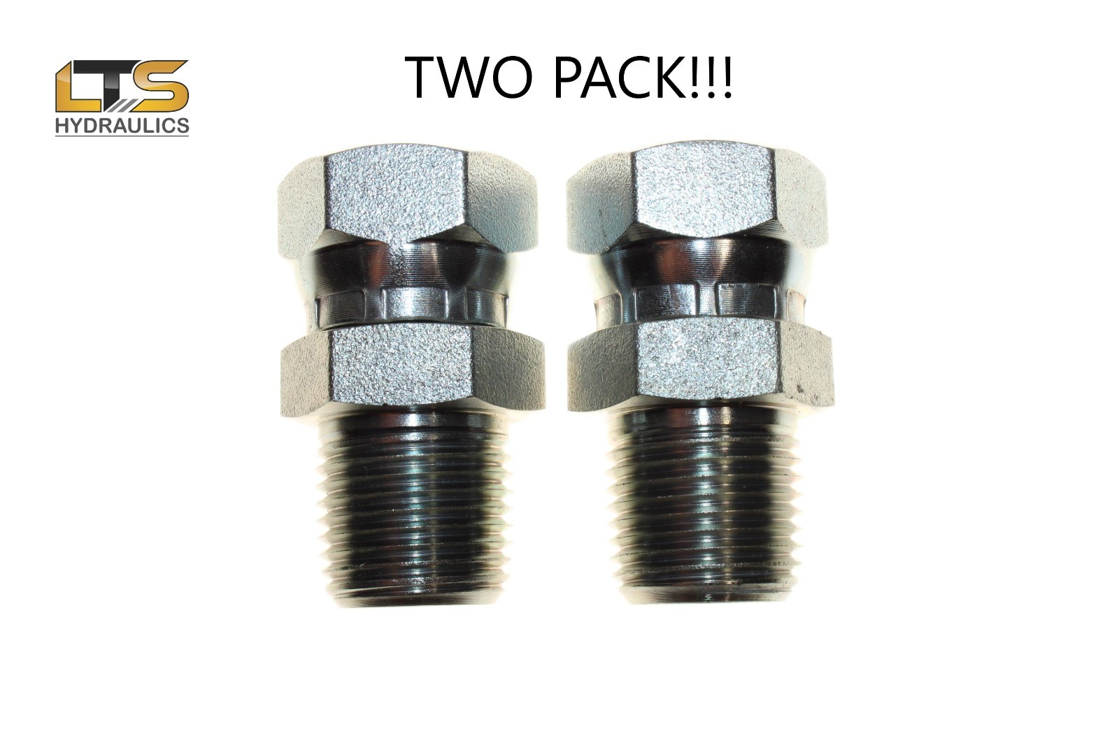 1/4″ Male Pipe NPT x 1/4″ Female Pipe Swivel NPSM Adapter 1404-04-04 TWO PACK!
