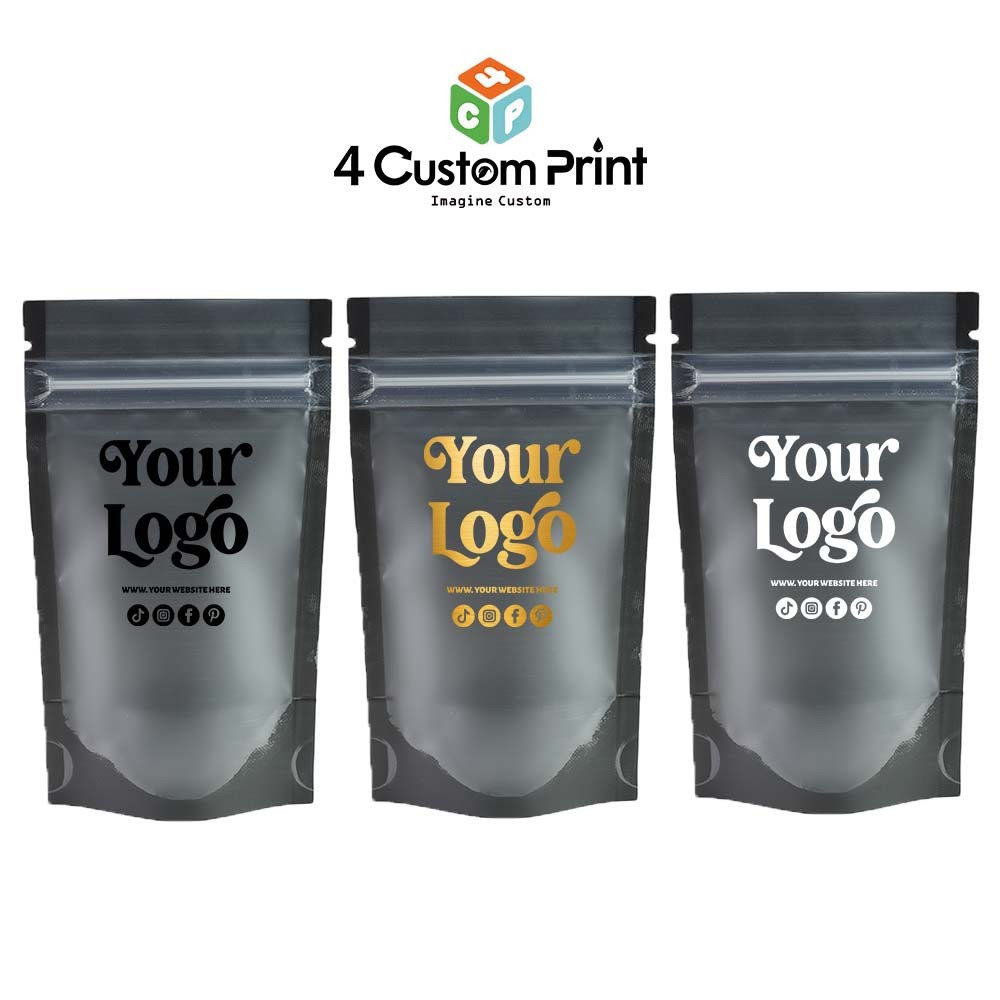 14g Thickened Oversize Empty Mylar Bags Personalized Custom Logo Retail Packing