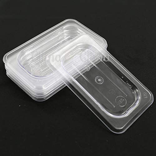 Clivia 6 Pack 1/9 Size Polycarbonate Food Pans 4″ Deep GN Pans without Lid Cover