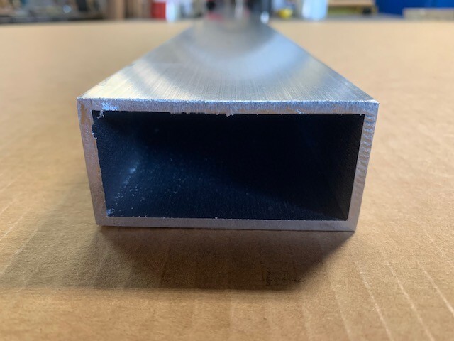 1.5″ X 3″ X 1/8″ Wall X 48″ Length Rectangle Aluminum Tube, 6061-T6, 1-1/2″ x 3″