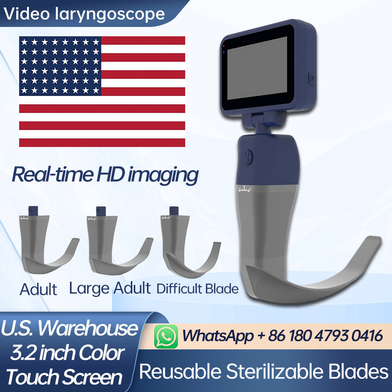 3.5″ Touch screen Video Laryngoscope with 3 Blades US warehouse shipping