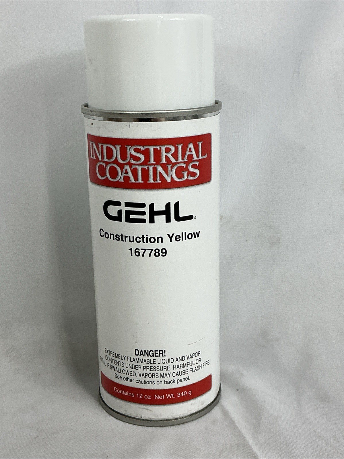 New Gehl Construction Yellow Aerosol Can Paint 12 Oz. 167789