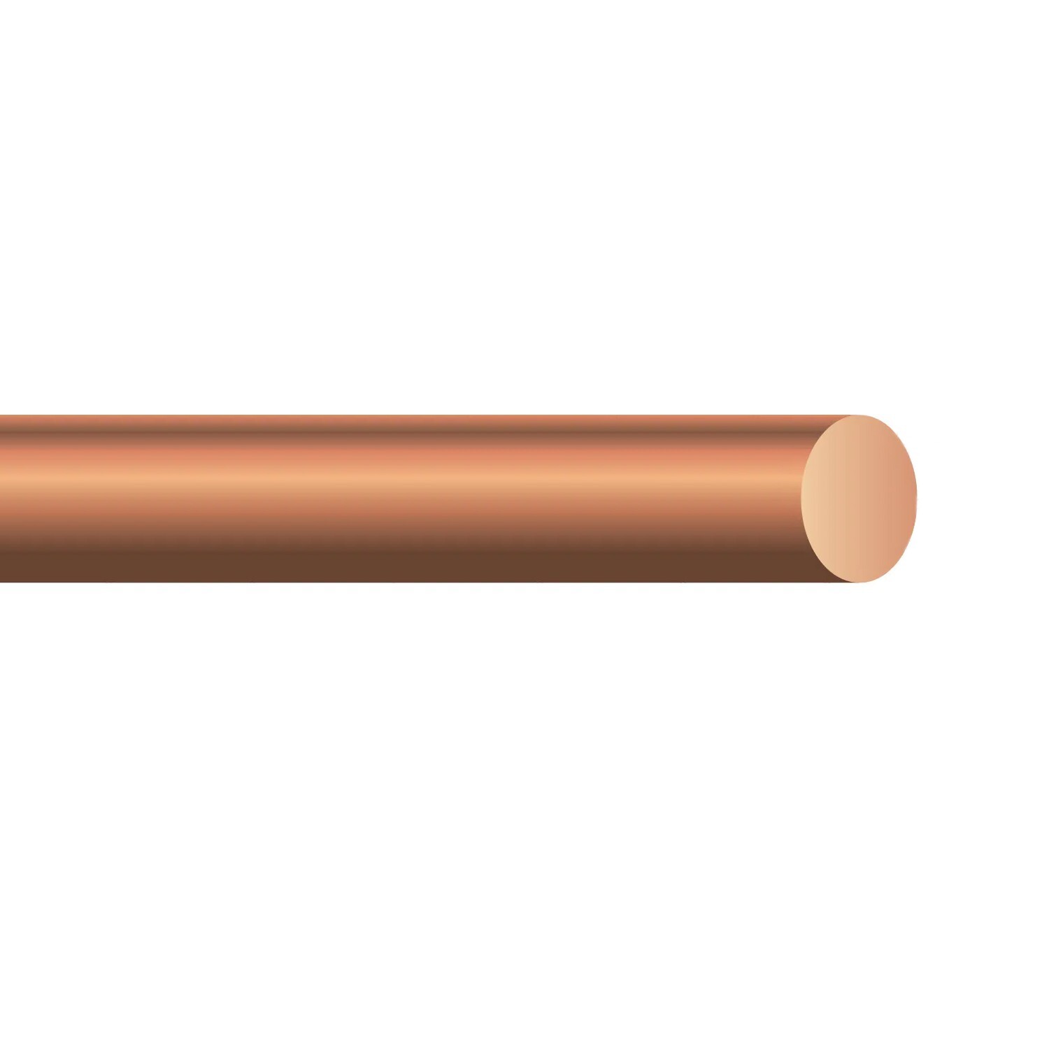 PER FOOT 6 AWG Solid Bare Copper Conductor Soft Drawn Ground Wire