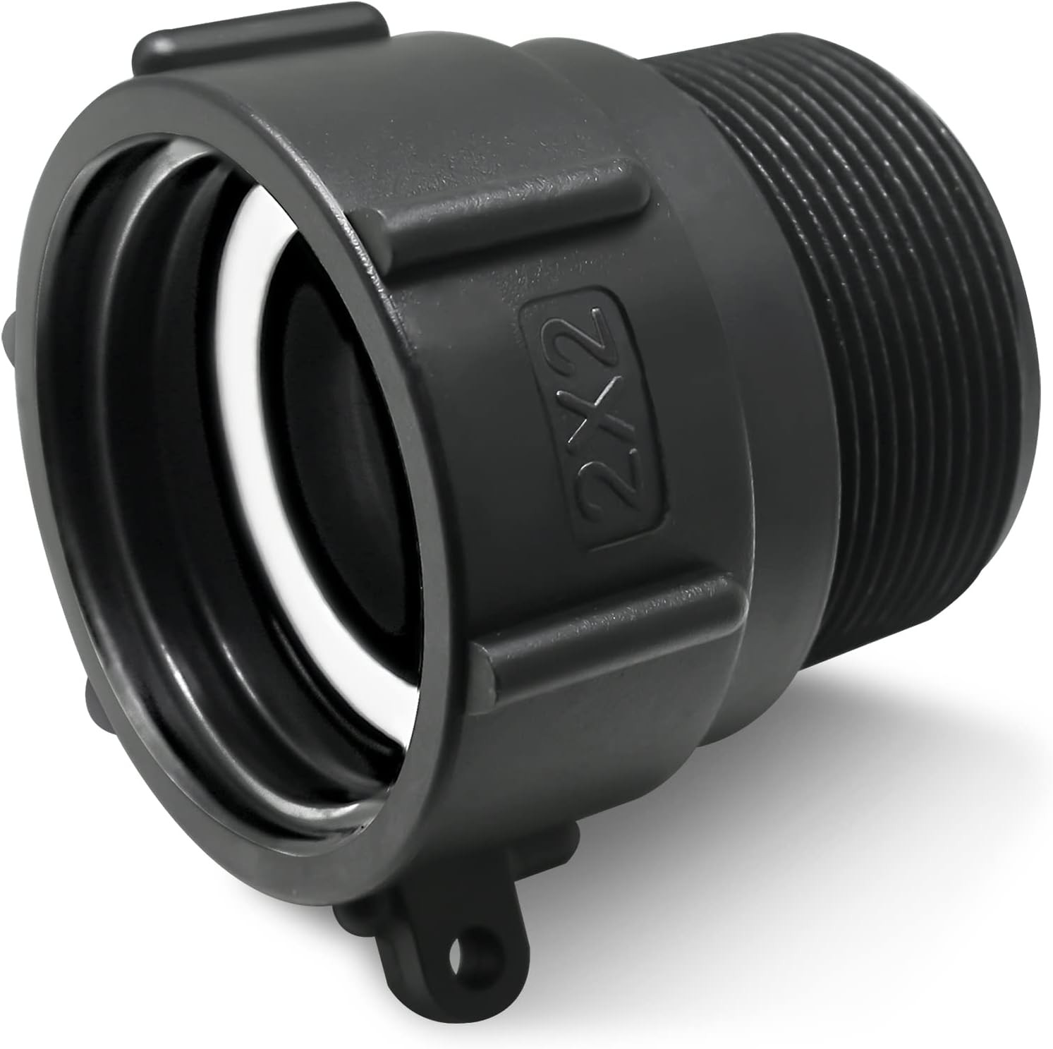 275 330 Gallon IBC Tote Adapter 2″ Female Buttress Coarse Thread X 2″ Male NPT P