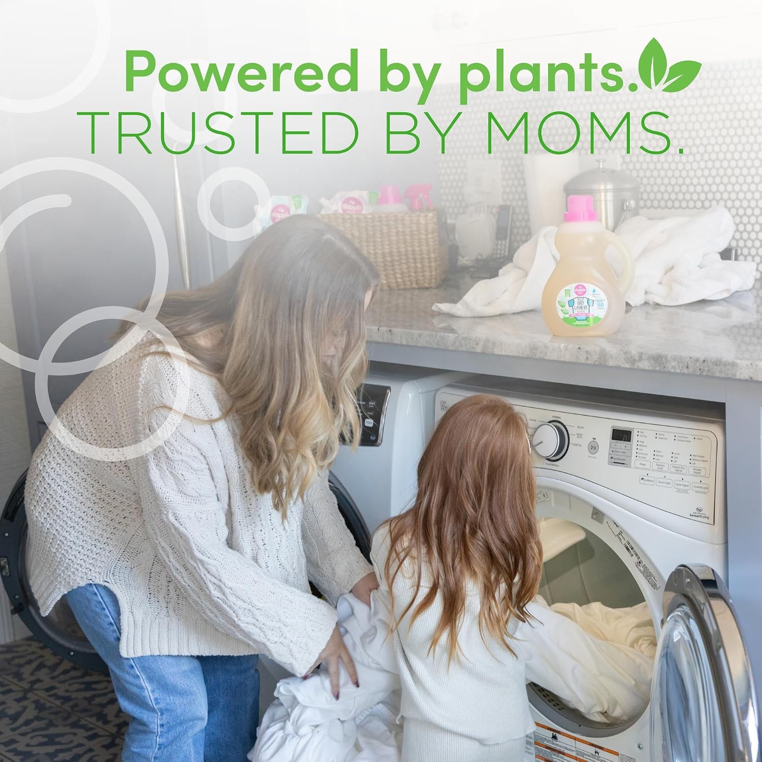 Dapple Baby Laundry Detergent, Plant Powered, Hypoallergenic, Fragrance Free, Co