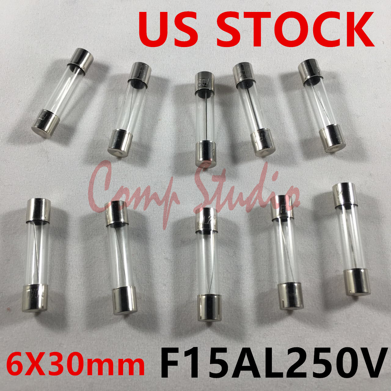 10pcs/lot 6X30mm F15AL250V Fuses 15A 250V Fast-Blow Fuse Quick Blow Fuse