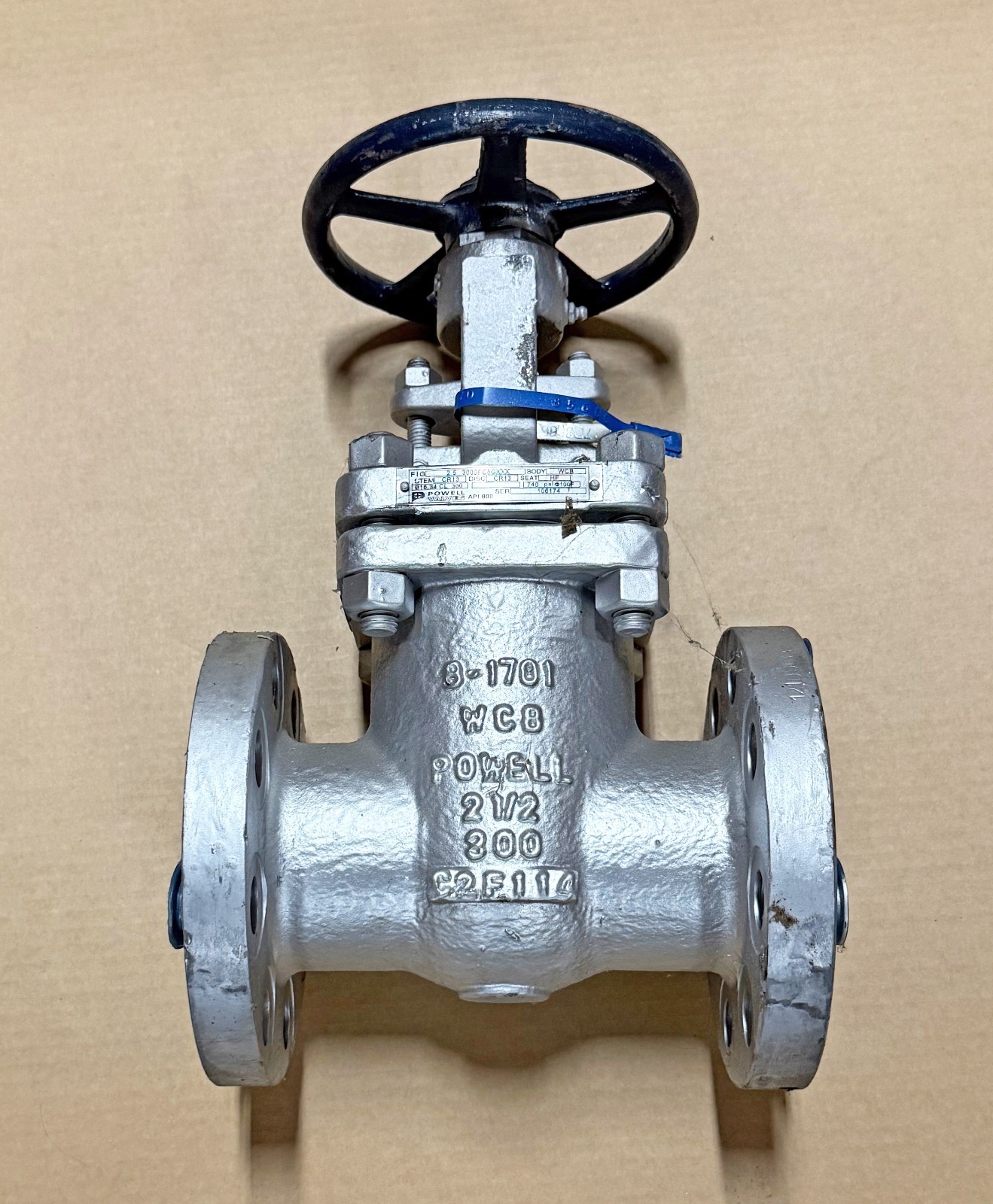 POWELL 2.5″ Class 300 CR13 HF 316 STAINLESS STEEL BALL VALVE WC8 2-½”
