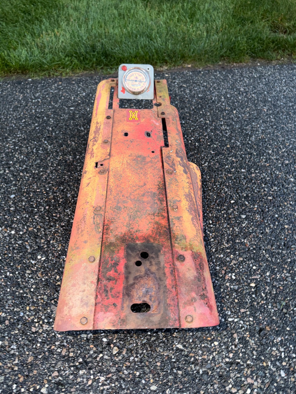 Massey Harris 333 444 Hydraulic Control Cover & Tachometer