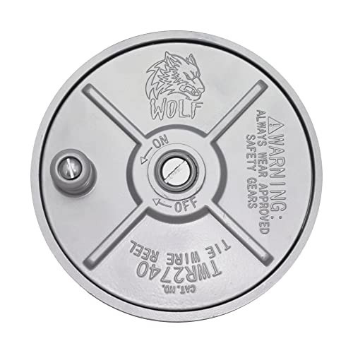 Aluminum Tie Wire Reel Coil Holder Lightweight Ambidextrous Belt Loop Knob