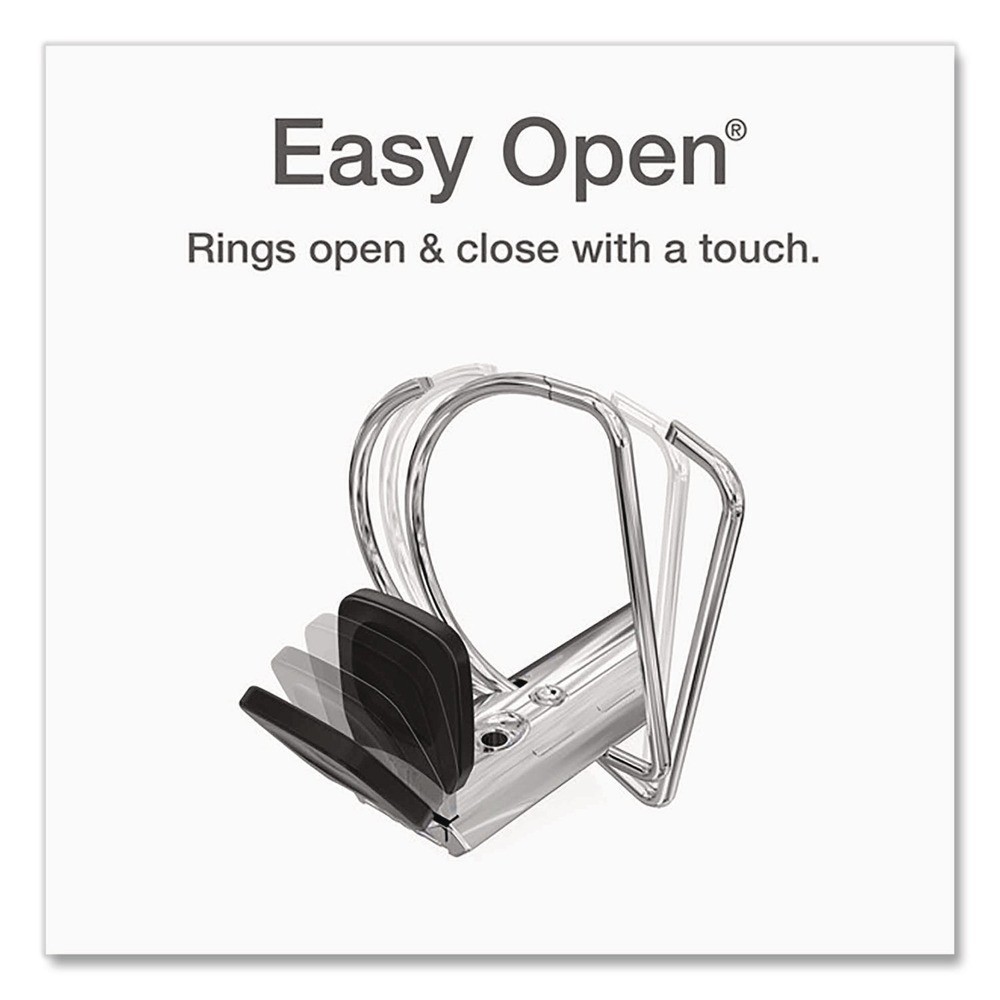 Cardinal 10341 Premier Easy Open ClearVue Locking Slant-D Ring Binder – BLK New